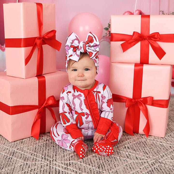 Rosalie RUFFLE ZIP Valentines Day Bamboo 1PC