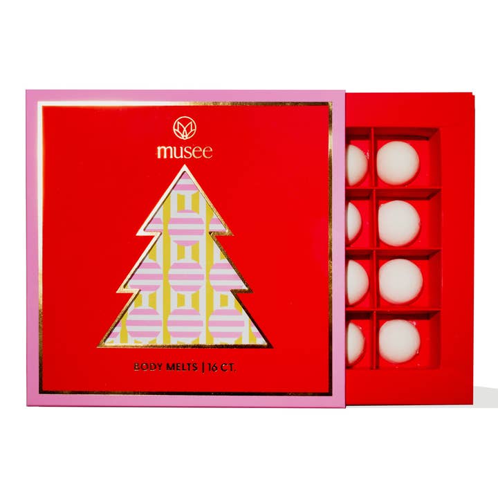 Musee Holiday Body Melt Set – product and gift packaging