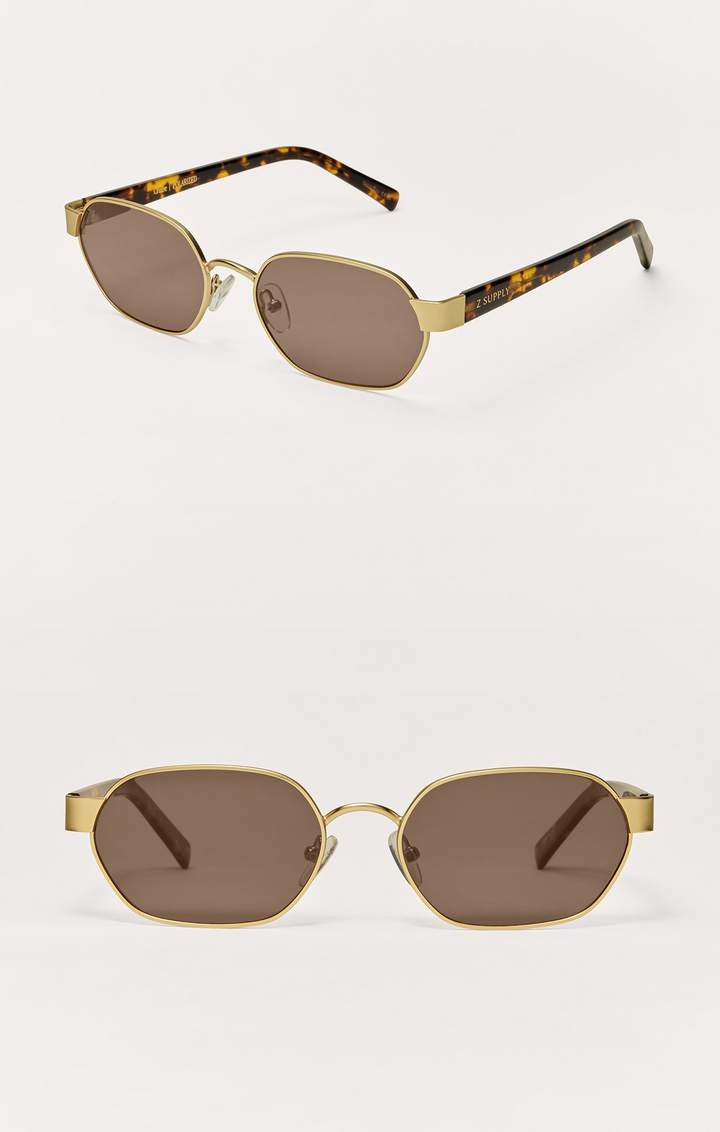 Cruise Polarized Sunglasses in Gold-Brown