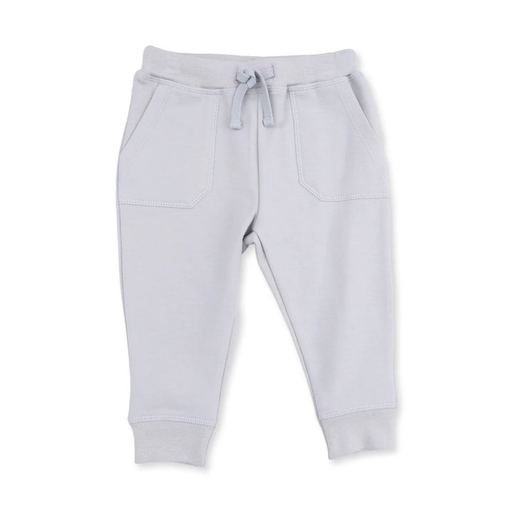 Solid Pearl Blue Jogger Pant