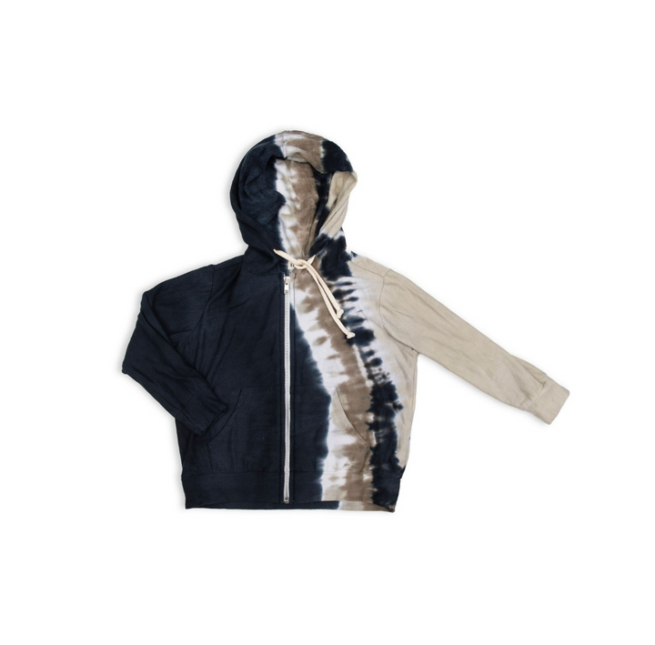 Skater Hoodie in Olive Tie Tye