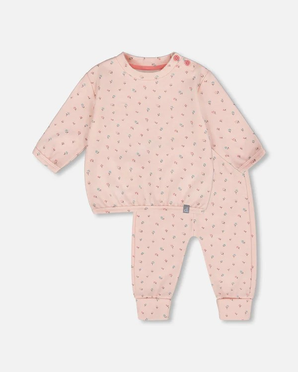 DPD Baby Floral 2pc Set in Pink