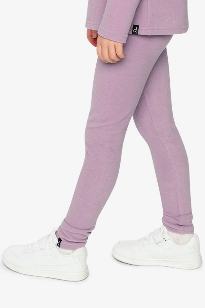 DPD Dusk Purple Ribbed Leggings