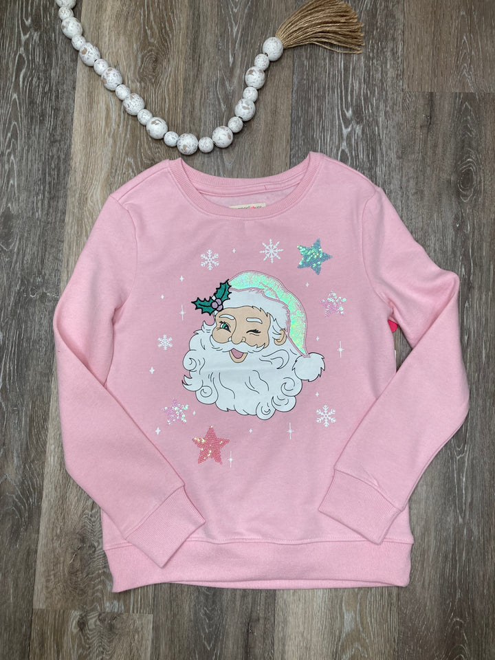 Pink Vintage Santa Sweatshirt