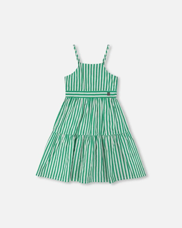 DPD Green and White Stripe Dress