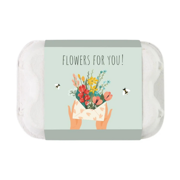 Buzzy Inc Flowers For You Egg Carton
