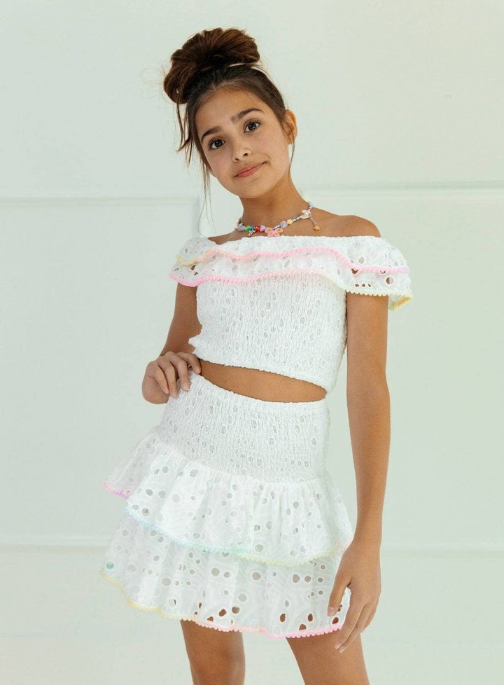 Eyelet Neon Trim 2 PC Set