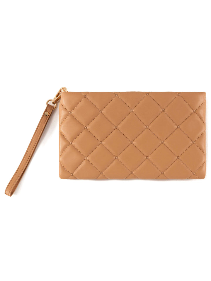 MADEMOISELLE WRISTLET in TAN