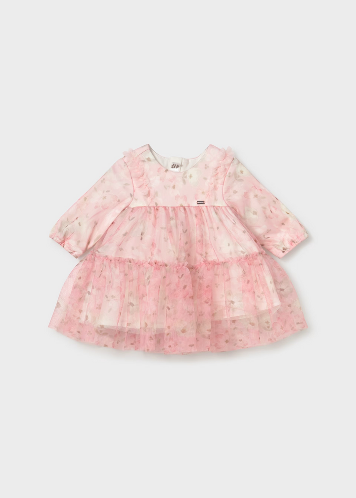 Mayoral Floral Tulle Baby Dress