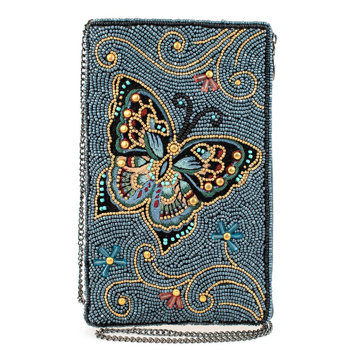 Mariposa Beaded Crossbody Phone Bag