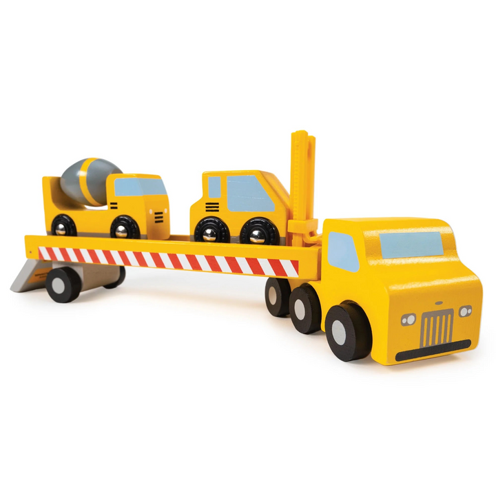 Construction Transporter Play Wooden Toy Set