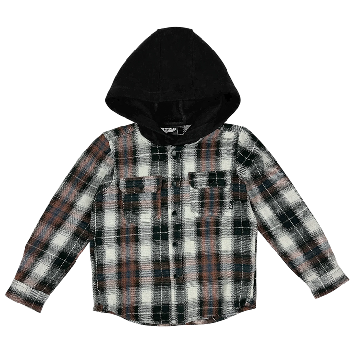 Woodsman Flannel Shacket with Hood