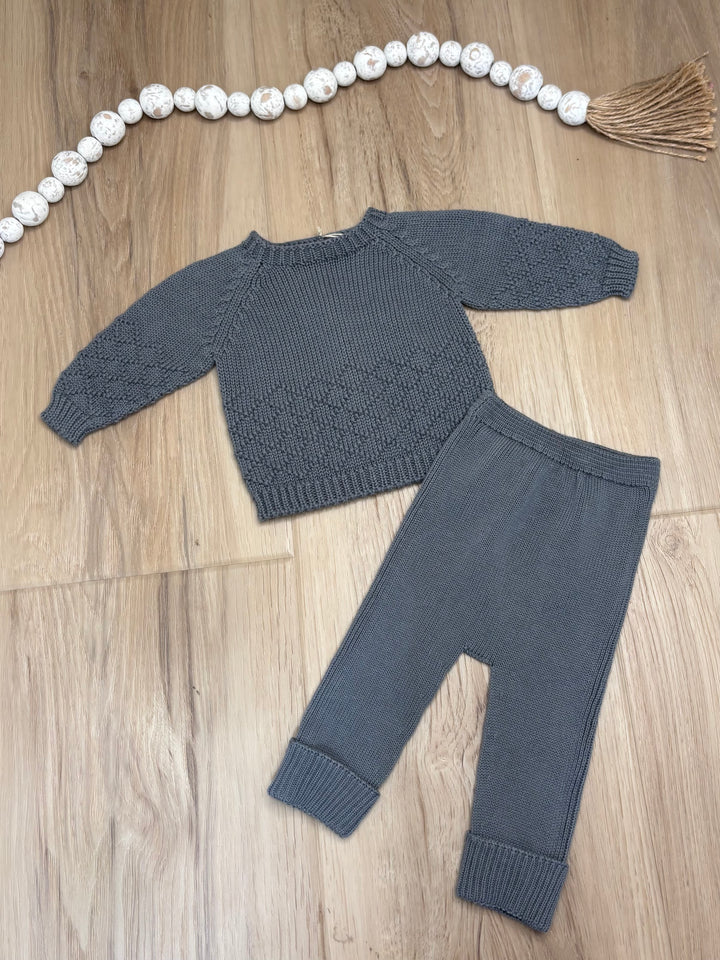 LI& Noor Knit Set in Ocean