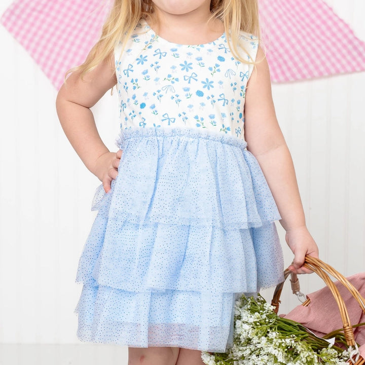 Sky Floral Tutu Dress