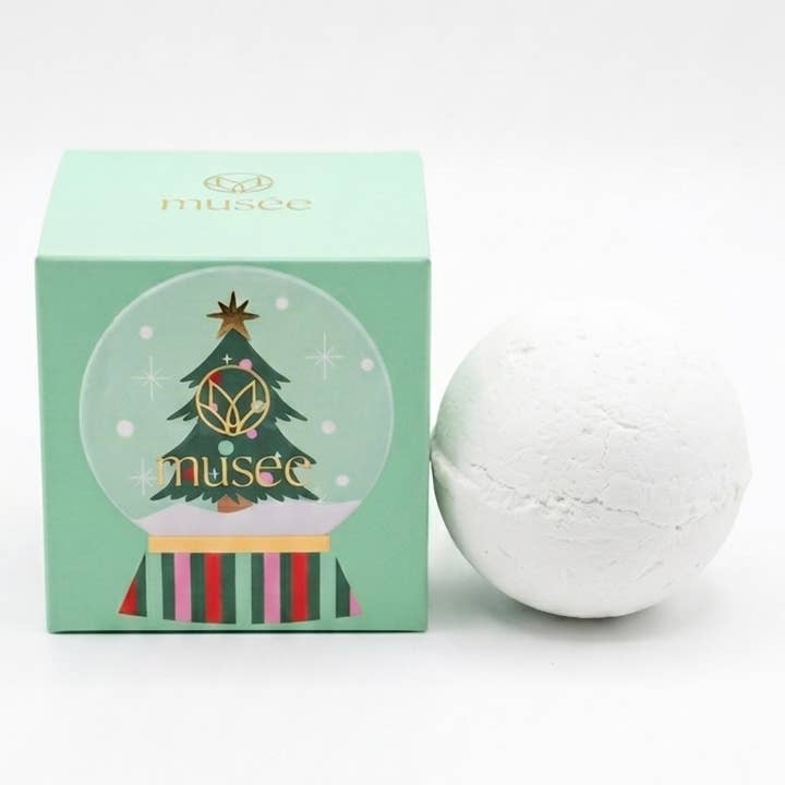 Musee Snow Globe Boxed Bath Balm – product and gift packaging