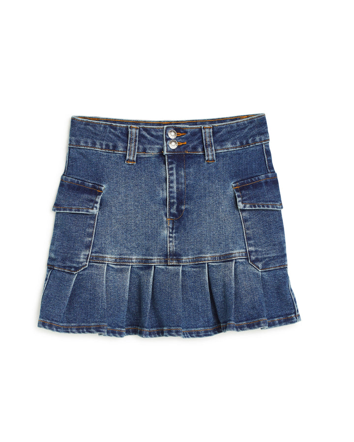 Cargo Denim Skirt