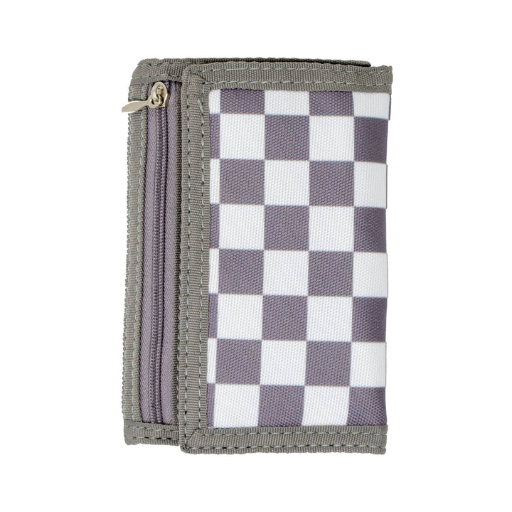 ZOM Checkered Boy Wallet in Grey