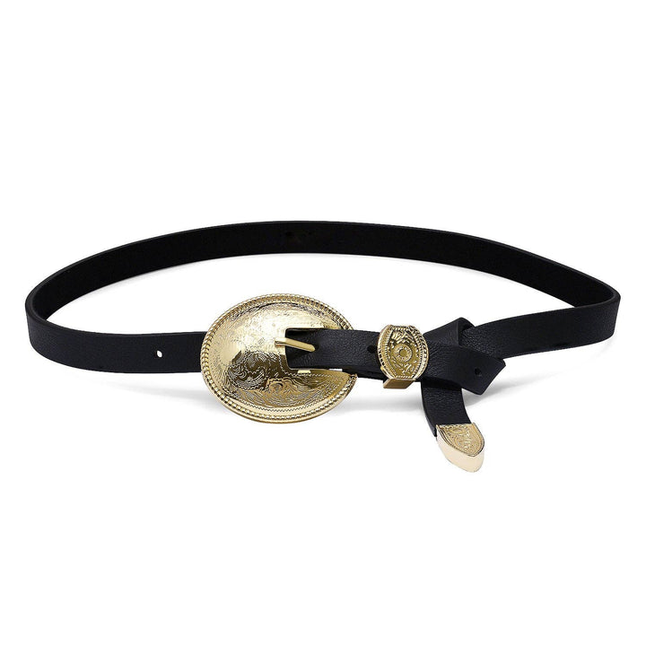 Fairfax Belt in Black and Gold