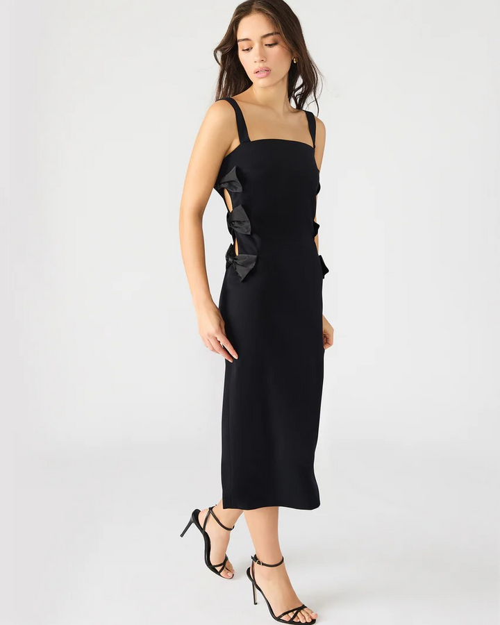 Rene Bow Dress in Black