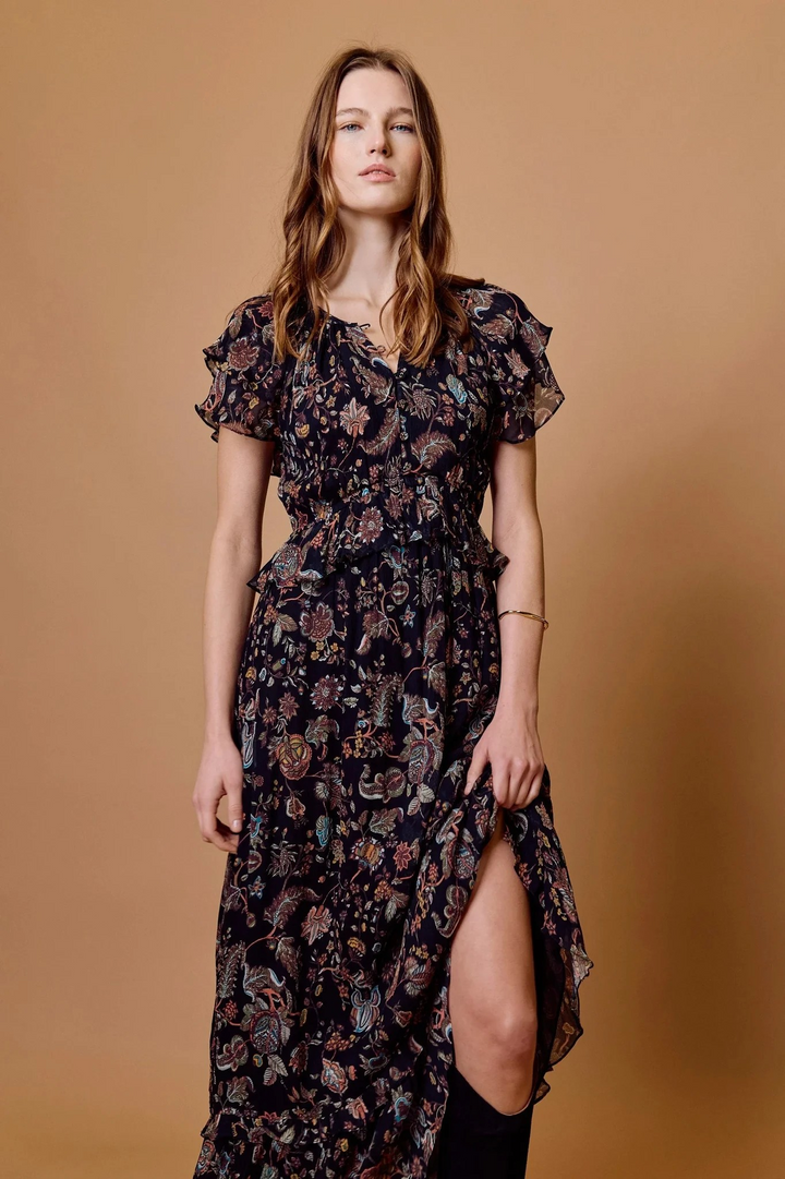 Julie Ankle Dress in Bois