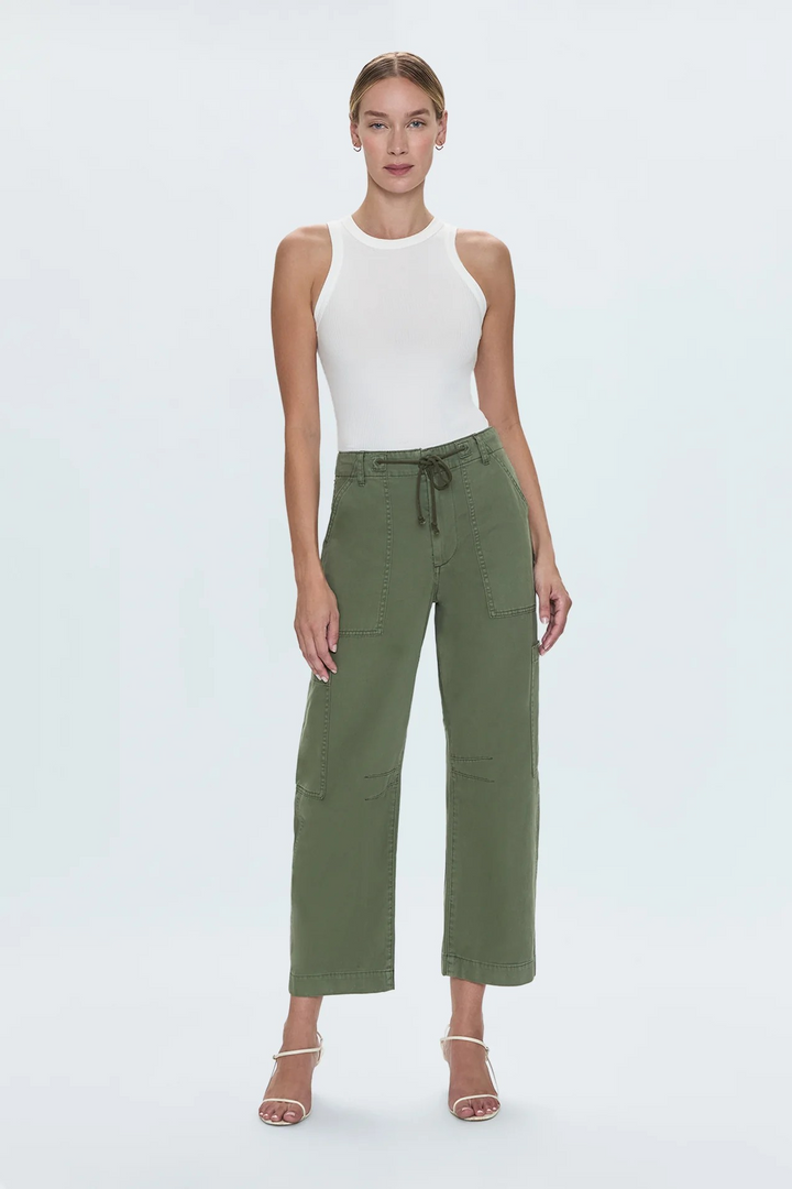 Sabrina Curved Utility Pant in Meadow