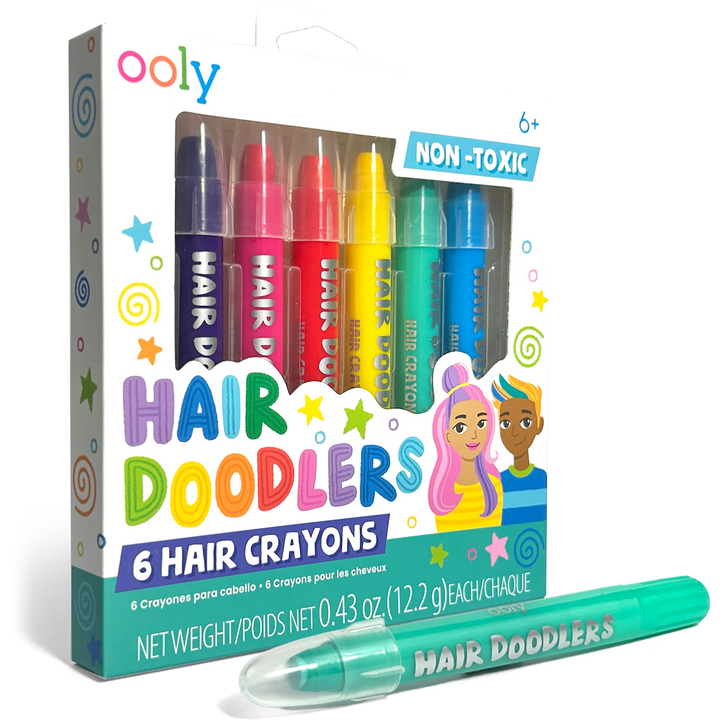 Hair Doodlers Hair Crayons Set of 6