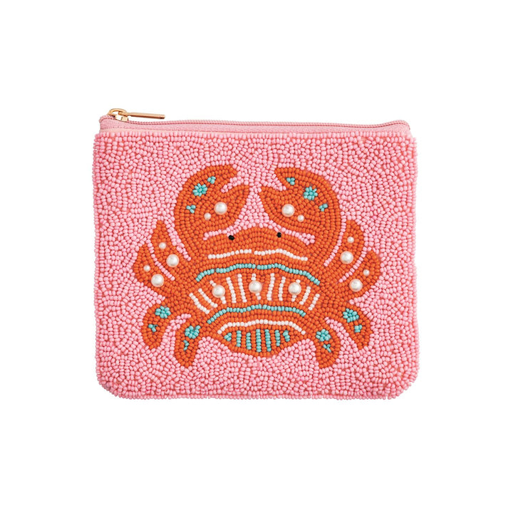 Crab Pink Coastal Beaded Case