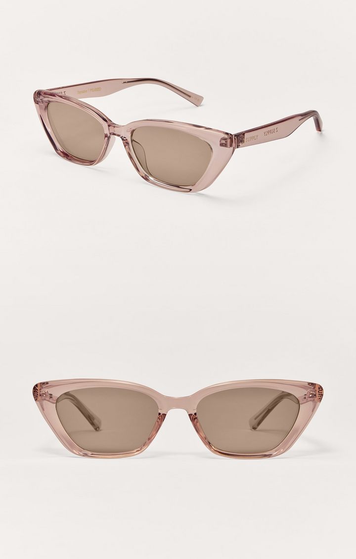 Staycation Polarized Sunglasses in Light Brown