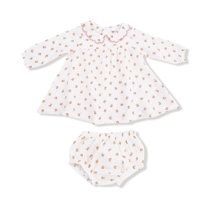 Long Sleeve Petal Collar Fleur Dress & Bloomer