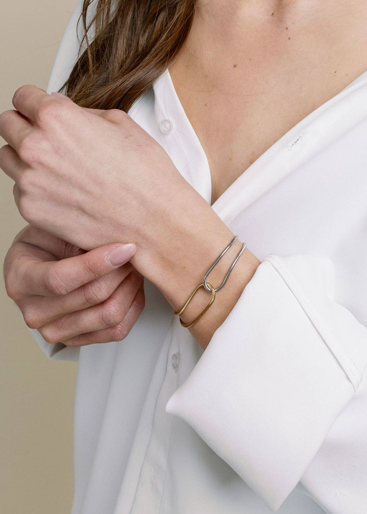 Gianna Bracelet: Mixed Metal