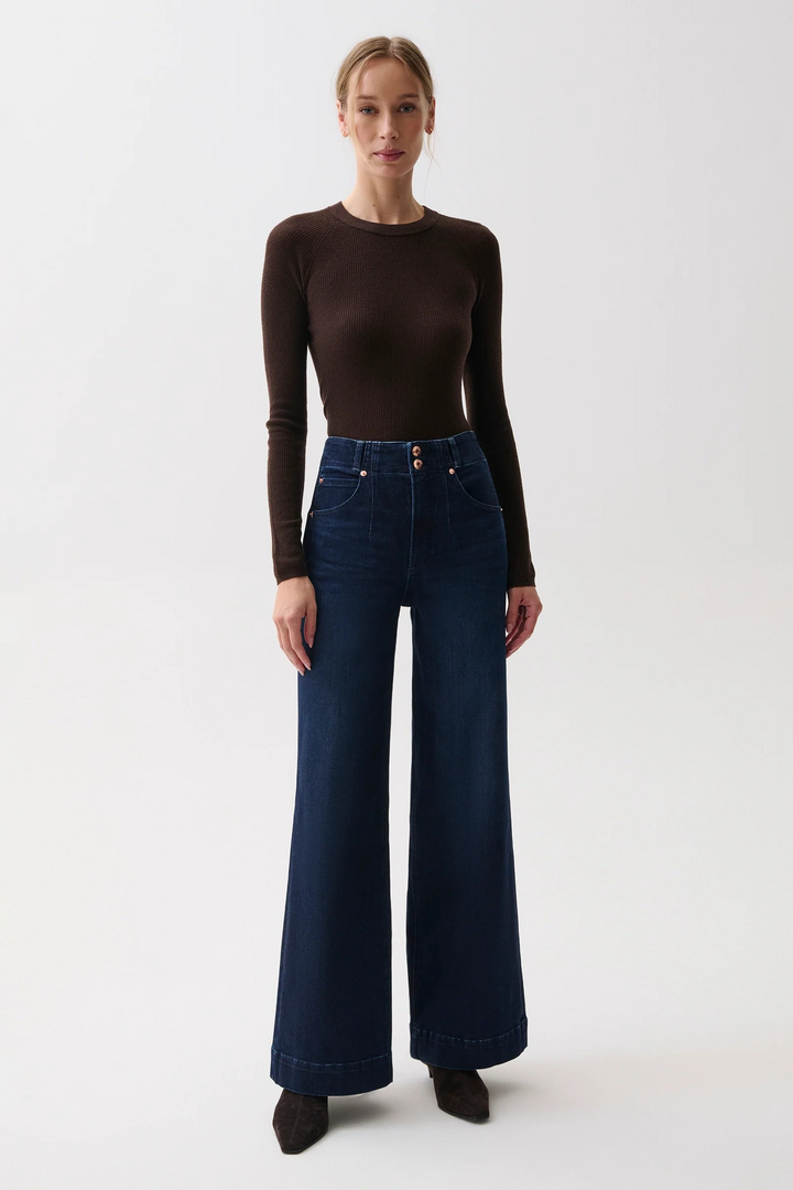 Pistola Lana high-rise ultra wide-leg jeans in Starstruck