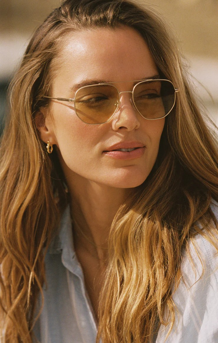 Highway Polarized Sunglasses Gold/Grey