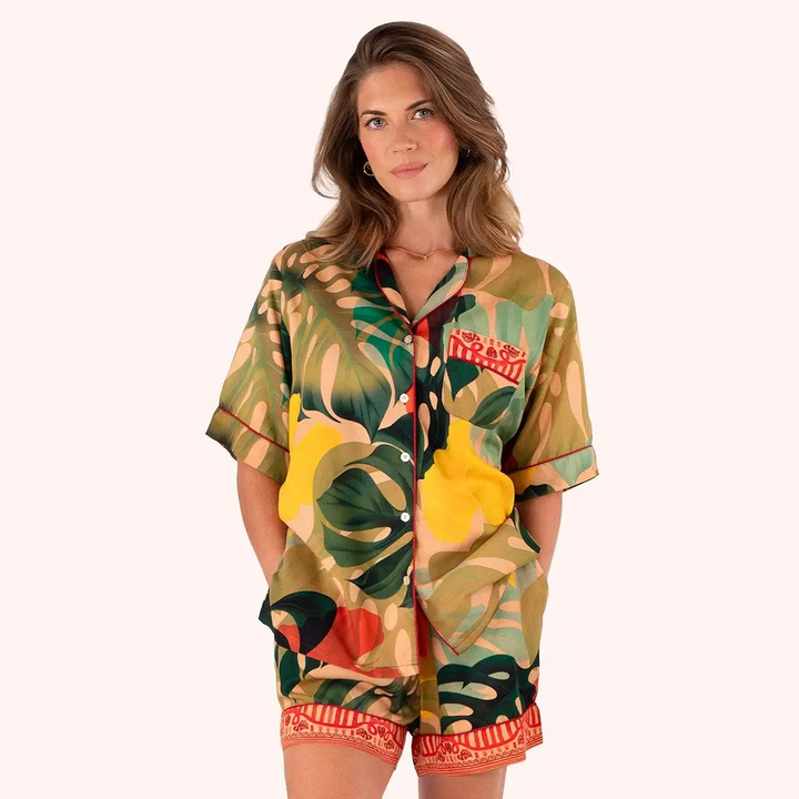 Exotic Leaves Pajama Set