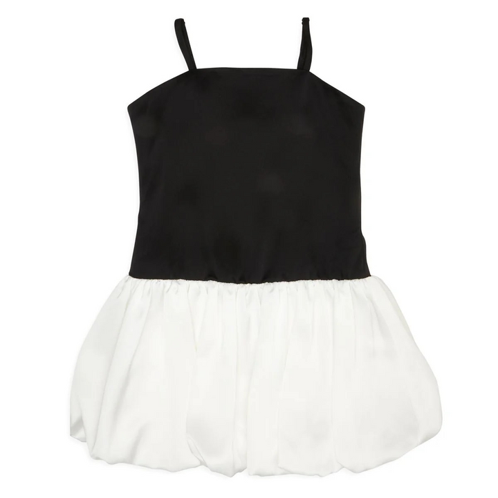 Cosmo Bubble Dress in Black & White