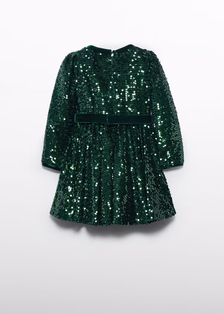 ABE Green Sequin Velvet Dress  Lula Boutique