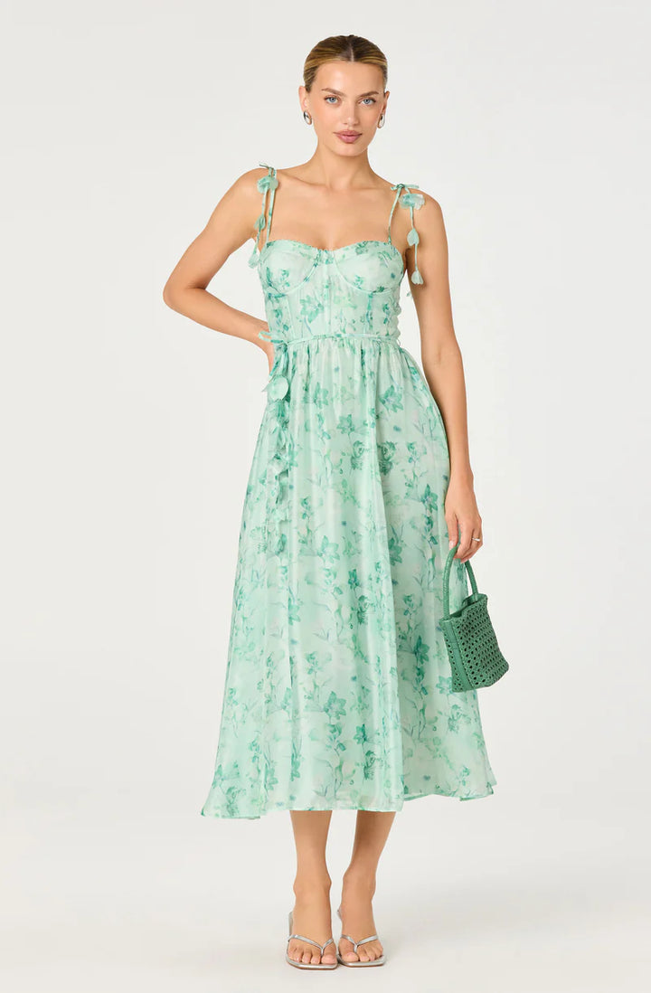 Halcyon Green Floral Dress