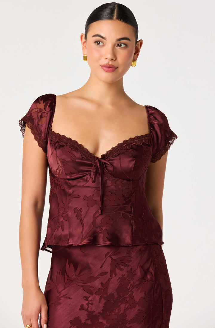 Vanessa Top in Mulberry