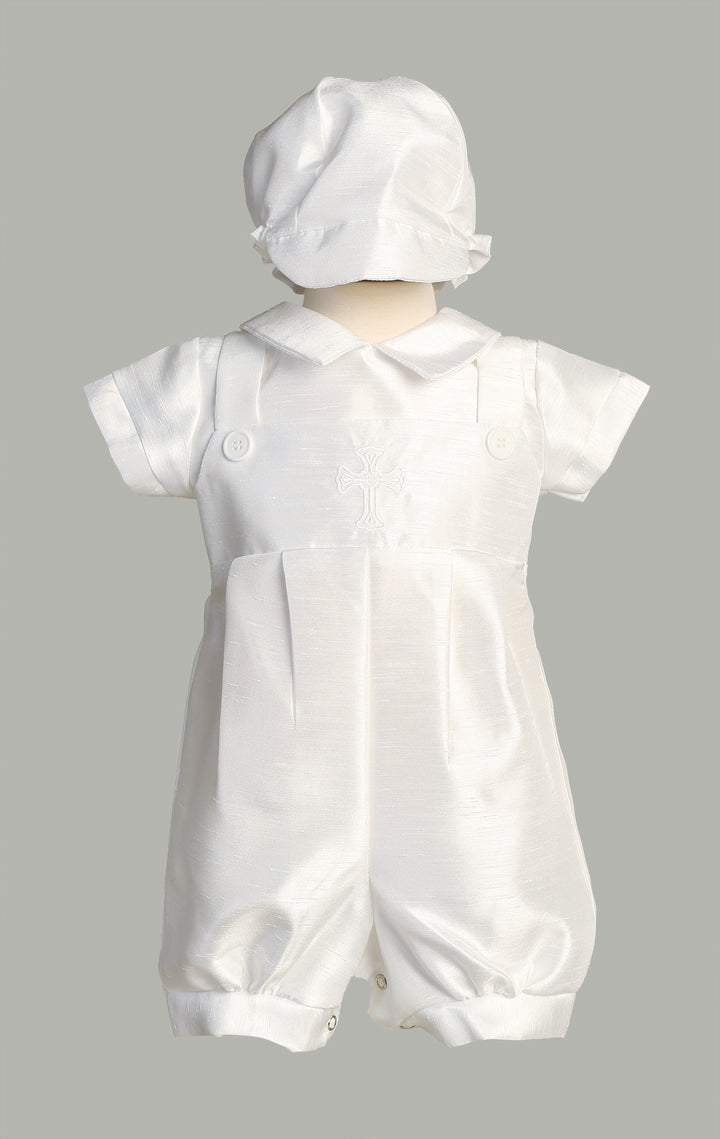 Albert Shantung Baptism Romper
