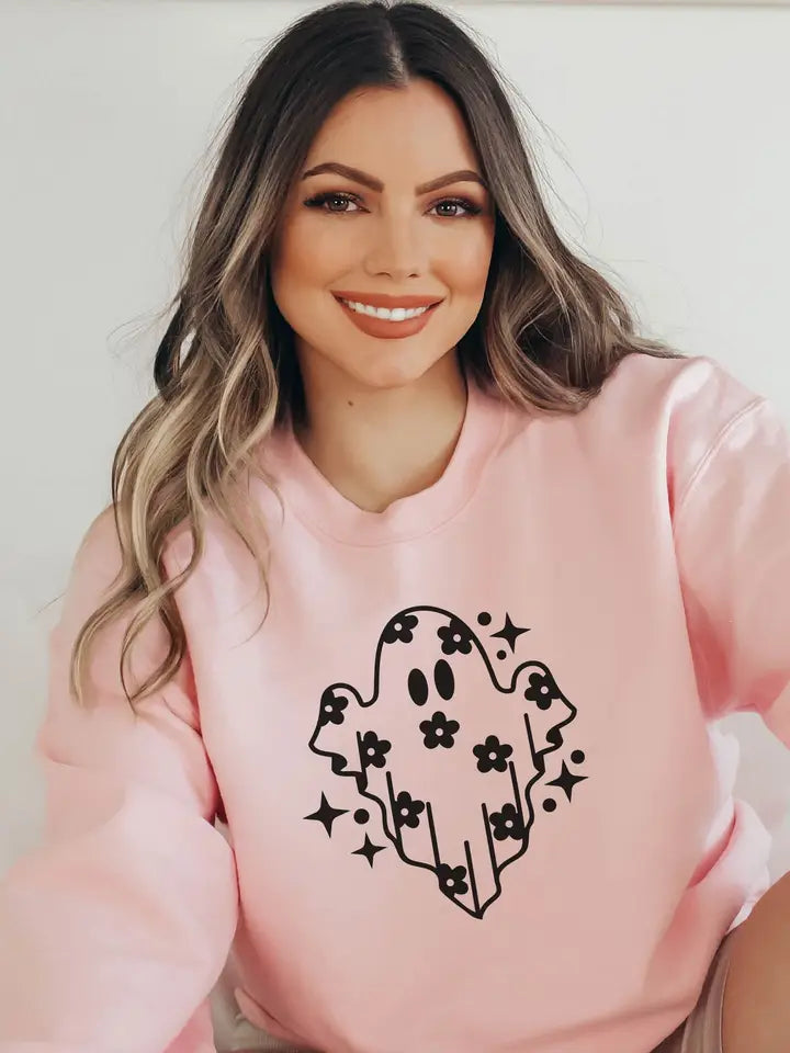Pink Ghost Sweatshirt