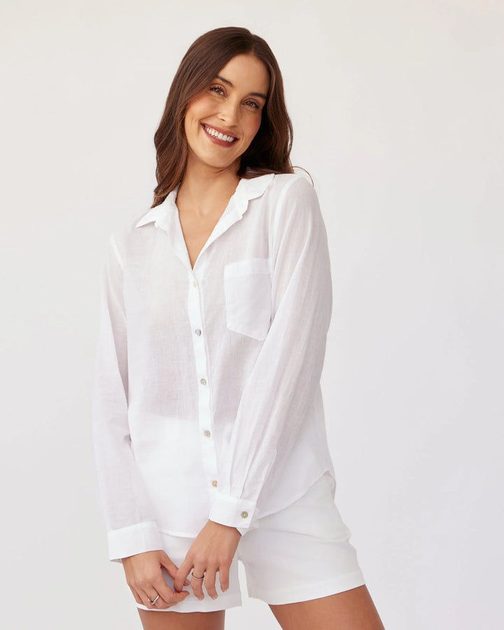 Pocket Button Down - White