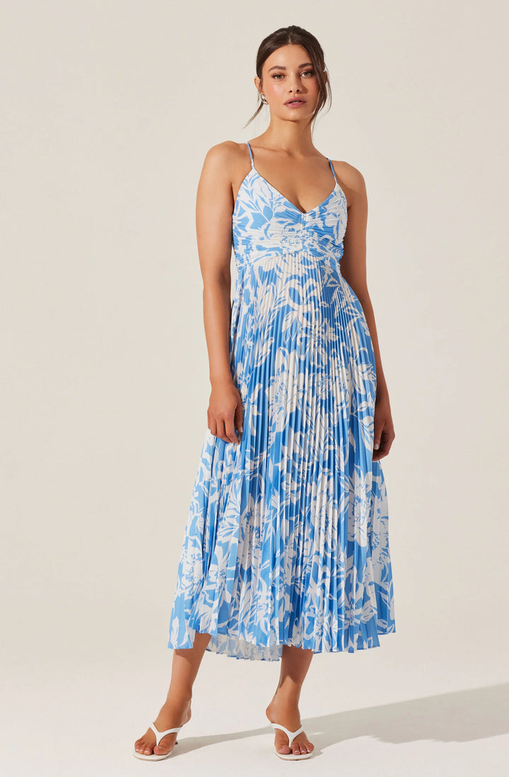 Blythe Dress in Blue Floral
