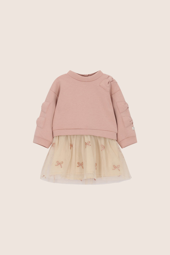 Le Chic Saby Bows & Bows Combi Dress - Victorian Pink - product view 1