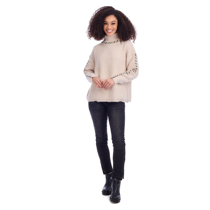 Cream Fallon Contrast Sweater
