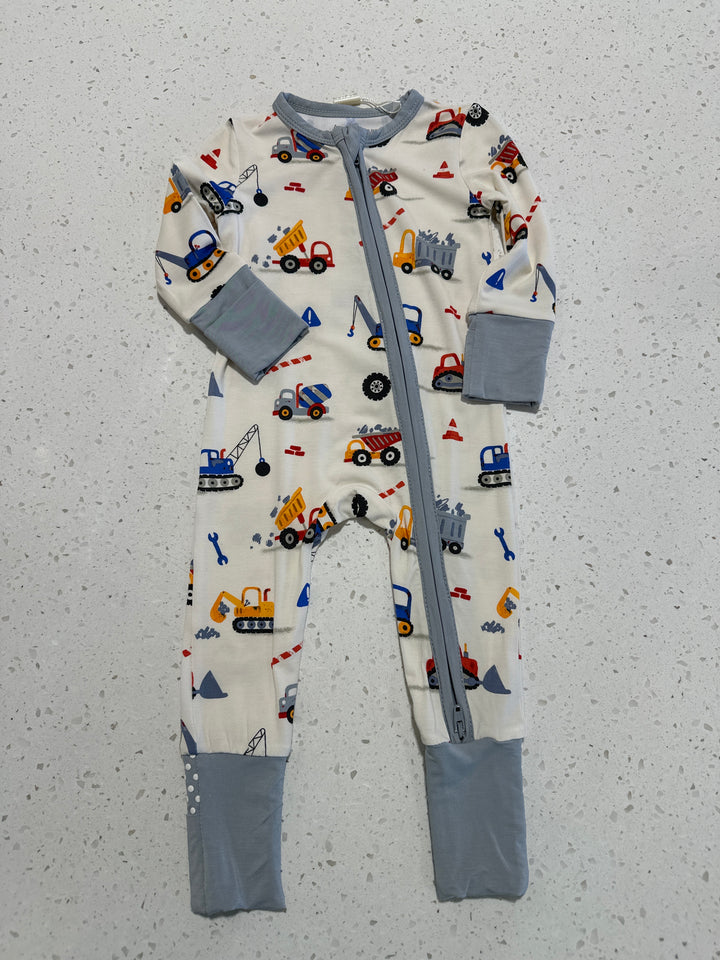 Crayon Construction Converter 2 Way Zip Romper