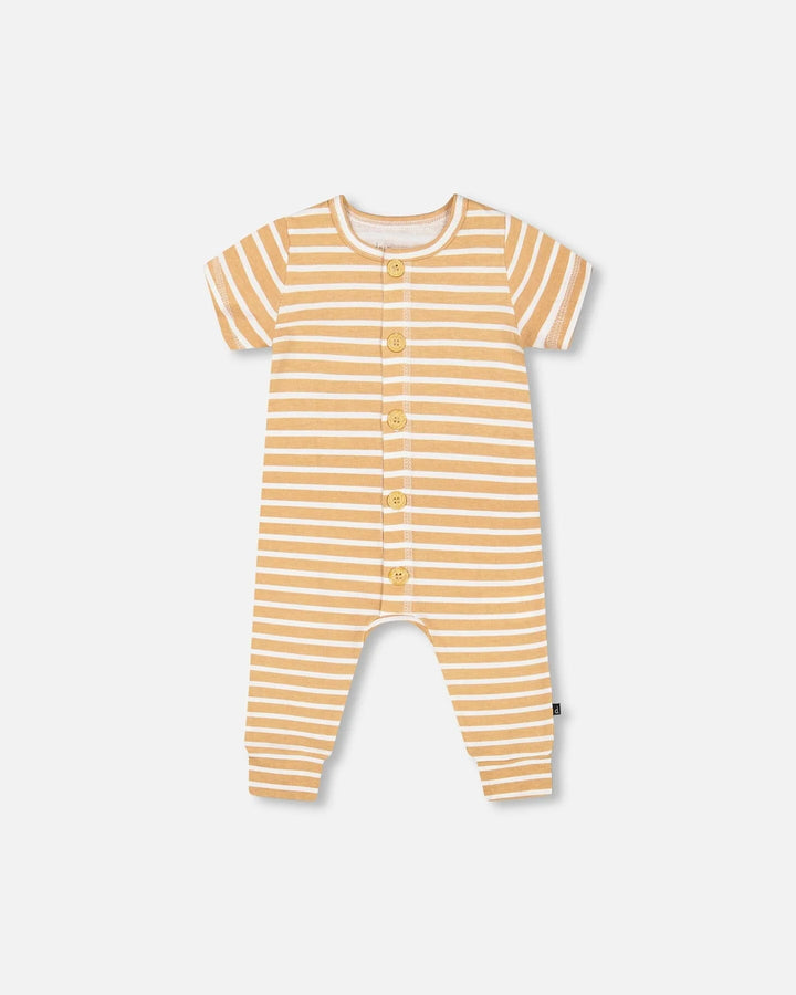 DPD Striped Cotton Jumpsuit in Organic Cotton