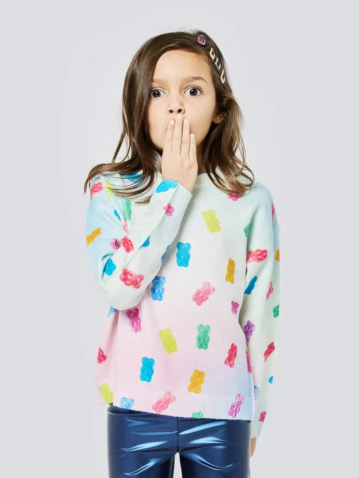 All Over Gummy Bear Printed Sweater