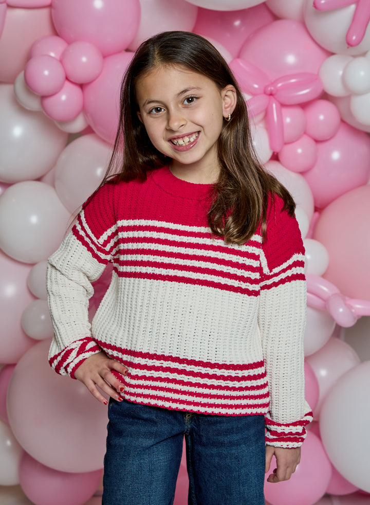 DHK Red & Cream Rugby Sweater