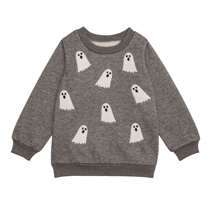 Grey Boucle Ghost Sweatshirt