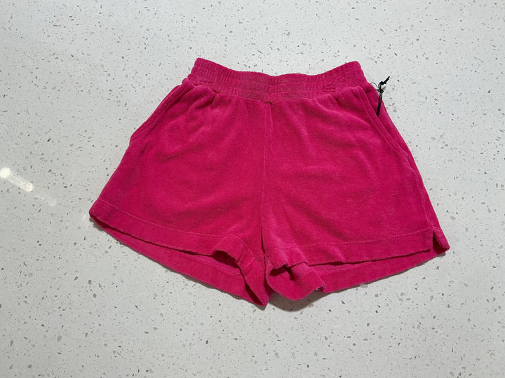 Terry Cloth Pocket Shorts in Dragon Fruit