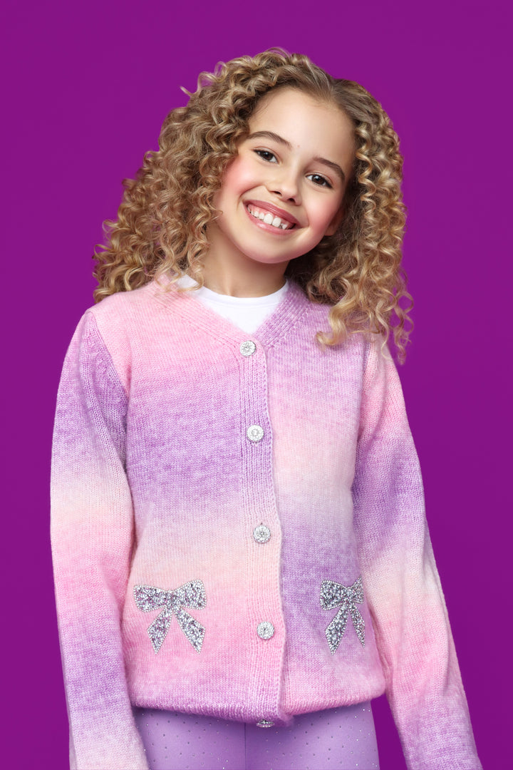 Ombre Cardigan in Pink
